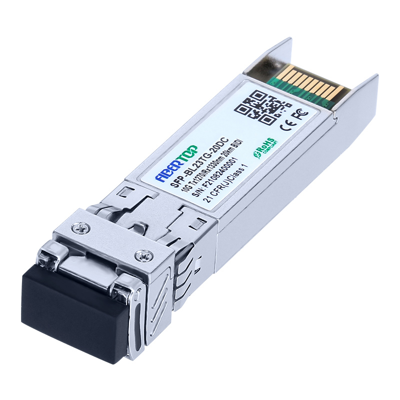 Finisar® FTLX2672D327 compatible 10G BIDI SFP+ SMF 1270nm Tx/1330nm Rx 20km Single LC DOM Transceiver Module