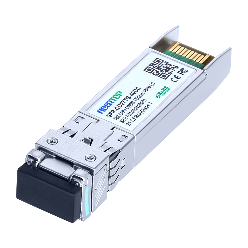Juniper Networks® EX-SFP-10GE-ER-1270 Compatible 10GBase-CWDM SFP+ Transceiver SMF 1270nm 40km LC DOM
