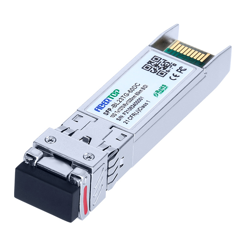 MikroTik® S+23LC60D Compatible 10G BIDI 60km SFP+ Transceiver SMF 1270nm Tx/1330nm Rx Single LC DOM