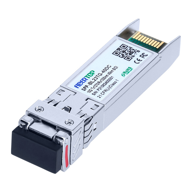 MikroTik® S+23LC40D Compatible 10G BIDI SFP Transceiver SMF 1270nm Tx/1330nm Rx 40km Single LC DOM