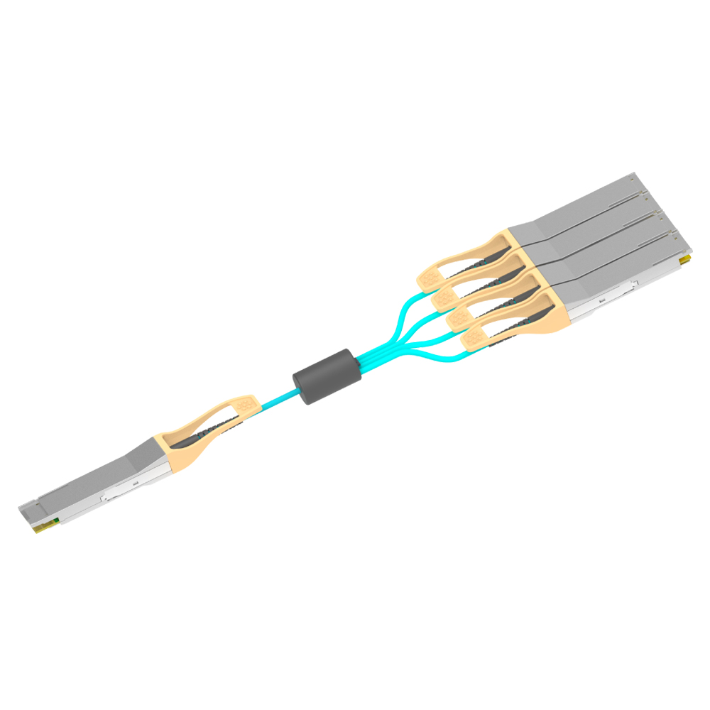 200G QSFP28-DD to 4 x 50G QSFP28 AOC