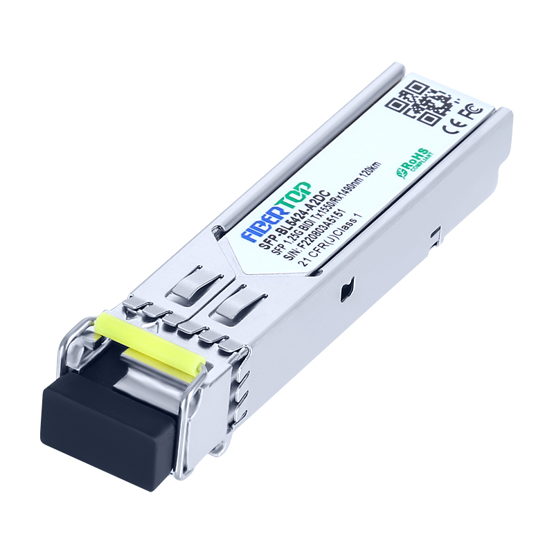 1.25G SFP 1000BASE BIDI 100km TX1550nm/RX1490nm Single Mode Transceiver
