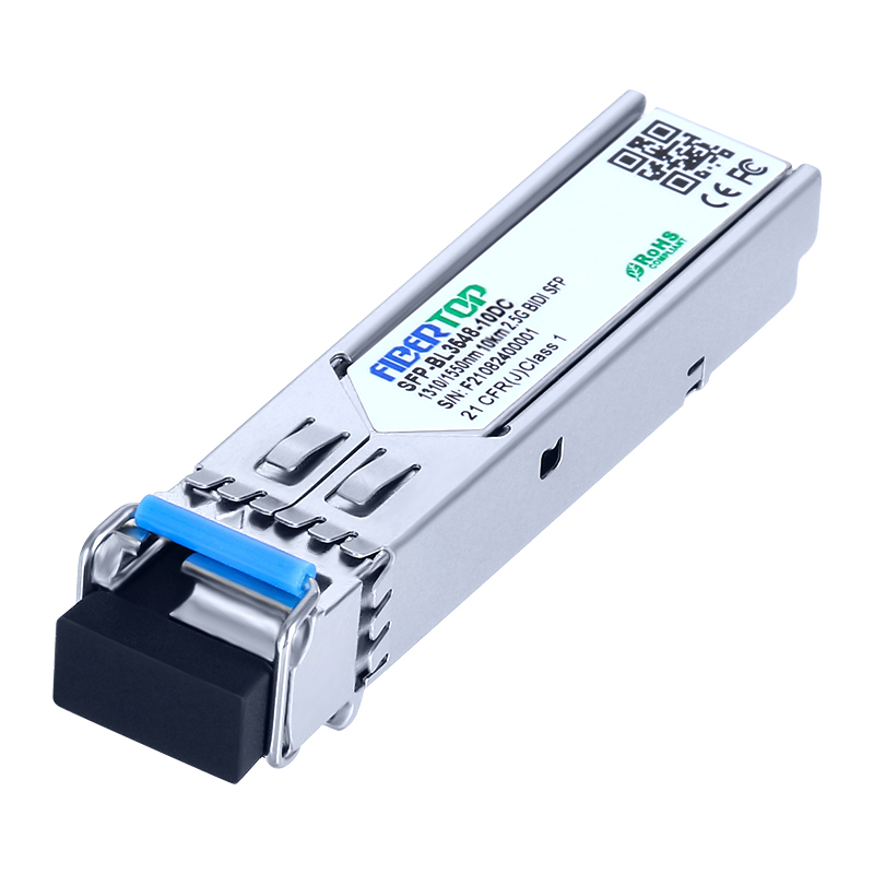 2.5G BIDI LR Single Mode SFP 10km TX1310nm/RX1550nm Transceiver